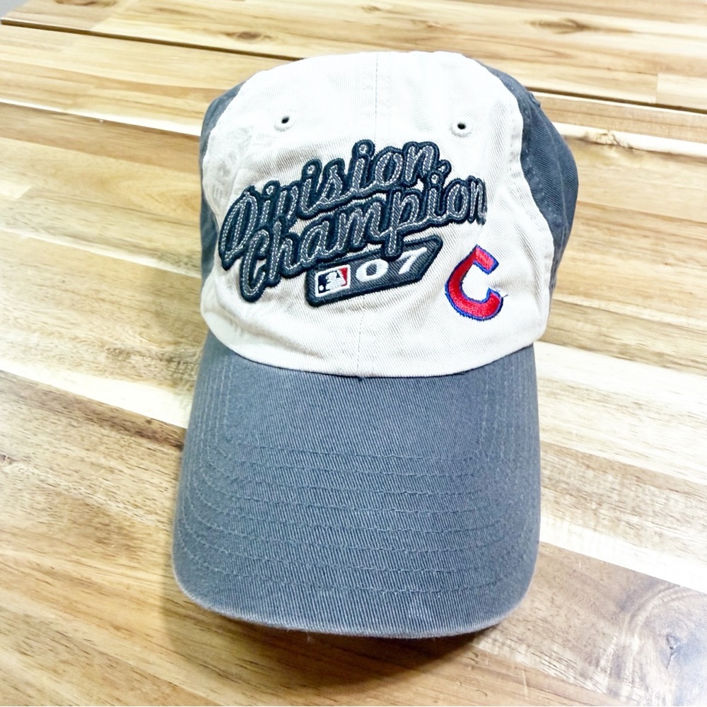 Chicago Cubs Division Champs Retro 2007 Embroidered Cotton Adjustable Hat